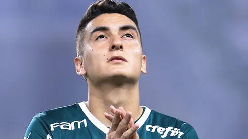 Atuesta durante partida entre Palmeiras e Coritiba, no Allianz Parque, pelo Campeonato Brasileiro de 2022, no dia 06/10.