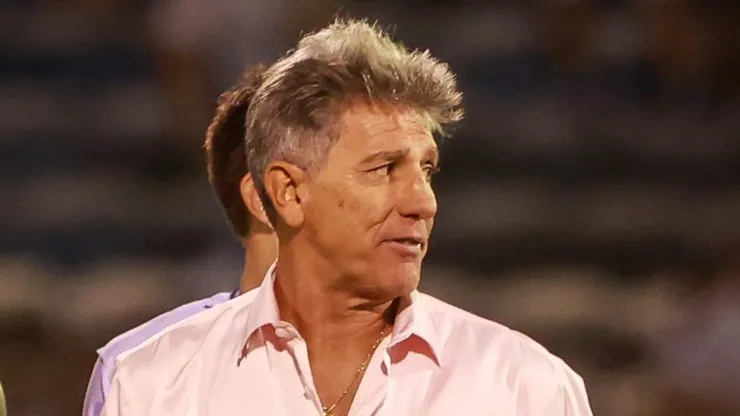 Renato Portaluppi, técnico do Grêmio, após a partida contra o Esportivo, no estádio Montanha dos Vinhedos, em Bento Gonçalves, pelo Campeonato Gaúcho 2023. Foto: Luiz Erbes/AGIF