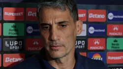 Juan Pablo Vojvoda em entrevista no jogo entre Sport e Fortaleza, na Arena Pernambuco, pela Copa Do Nordeste, no dia 26/05/2024.