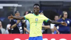 Vini Jr atuando pelo Brasil pela Copa América contra a Costa Rica. (Foto de Ronald Martinez/Getty Images)