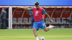 Paquetá durante o aquecimento para a estreia da Copa América. Photo by Kevork Djansezian/Getty Images