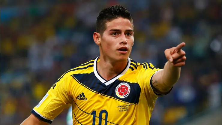 James Rodríguez em partida da Colômbia . (Foto: Clive Rose/Getty Images)