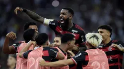 Jogadores do Flamengo comemorando gol. Foto: Alexandre Loureiro/AGIF