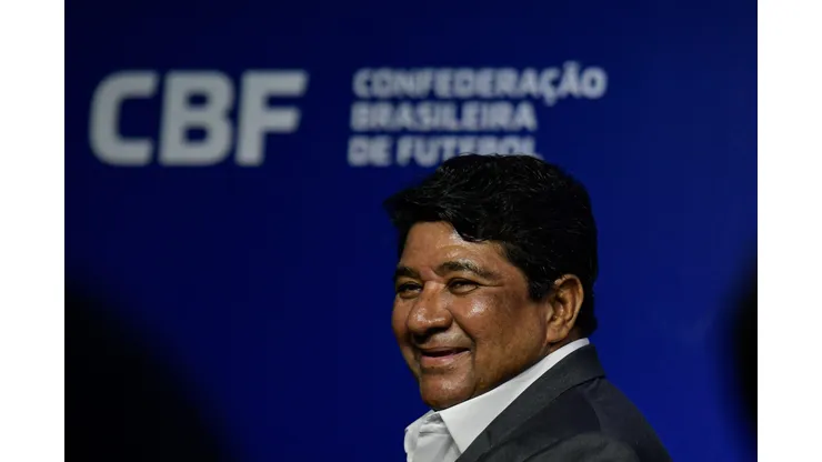 Ednaldo Rodrigues presidente da Confederacao Brasileira de Futebol (CBF), escolheu árbitro para jogo do Flamengo. Foto: Thiago Ribeiro/AGIF