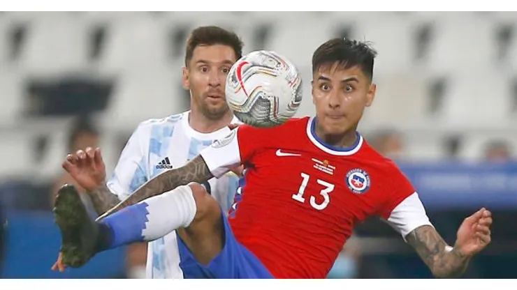 Argentina e Chile na Copa América. Foto: Wagner Meier/Getty Images