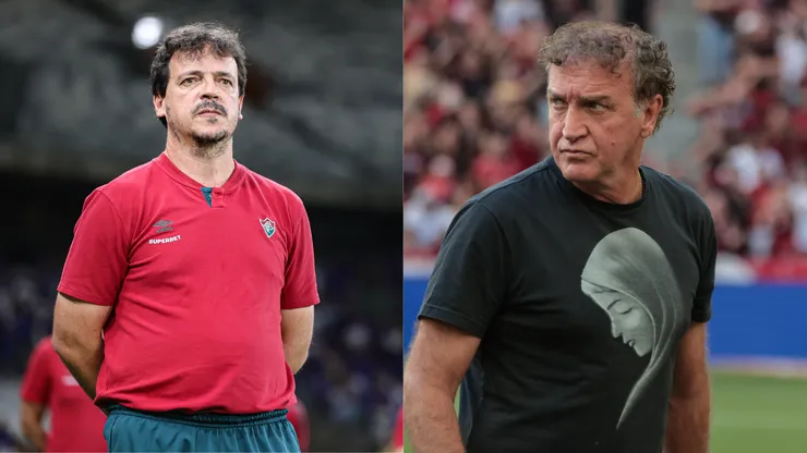 Fernando Diniz e Cuca deixaram suas equipes na manhã desta segunda-feira (24). Foto: AGIF