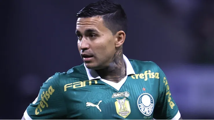 Dudu durante partida entre Palmeiras e Juventude, Allianz Parque, pelo Campeonato Brasileiro, no dia 23/06/2024.