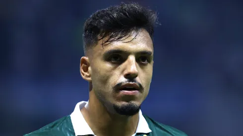 Gabriel Menino, jogador do Palmeiras, durante partida contra o Bragantino no estádio Arena Allianz Parque pelo Brasileirão Série A 2024. Foto: Marcello Zambrana/AGIF