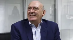 O ex-presidente Andrés Rueda durante a Assinatura do Termo de Adesão ao Pacto Nacional Pela Consciência Vacinal, em agosto de 2023. Foto: Pedro Ernesto Guerra Azevedo/Santos FC