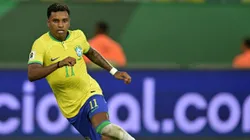 Rodrygo em partida das Eliminatórias para o mundial de 2026 (Foto: by Pedro Vilela/Getty Images)