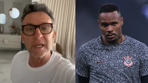 Neto crítica Carlos Miguel e diz que goleiro não enfrenta o Athletico-PR. Foto Neto: YouTube / Canal Os Donos da Bola. Foto Carlos Miguel: Ettore Chiereguini/AGIF