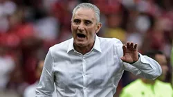 Tite durante partida entre Flamengo e Vasco, no Maracanã, pelo Campeonato Brasileiro de 2023, no dia 22/10.