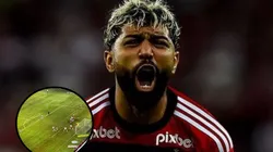 Júnior Pedrosa, empresário de Gabigol, acompanhou vitória do Palmeiras no Allianz - Fotos: Marcelo Cortes/CRF e Reprodução/Instagram