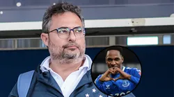 Mattos está na Itália para conversar com Cagliari para fechar negociação de Yerry Mina - Fotos: Divulgação/Flickr Cruzeiro e Getty Images