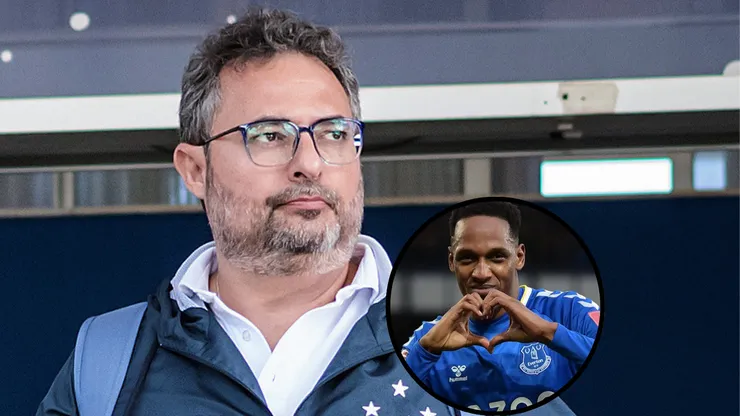 Mattos está na Itália para conversar com Cagliari para fechar negociação de Yerry Mina - Fotos: Divulgação/Flickr Cruzeiro e Getty Images