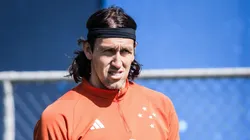 Cássio, goleiro do Cruzeiro, na Toca da Raposa - Foto: Gustavo Aleixo/Cruzeiro