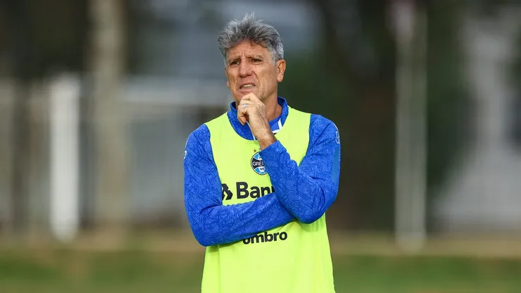 Renato durante treino do Imortal no Paraná. Foto: Lucas Uebel/Grêmio FBPA