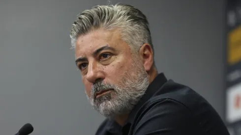 SP - SANTOS - 10/06/2024 - SANTOS, COLETIVA ALEXANDRE GALLO - Alexandre Gallo coordenador de futebol do Santos durante a coletiva de imprensa realizada no CT Rei Pele.