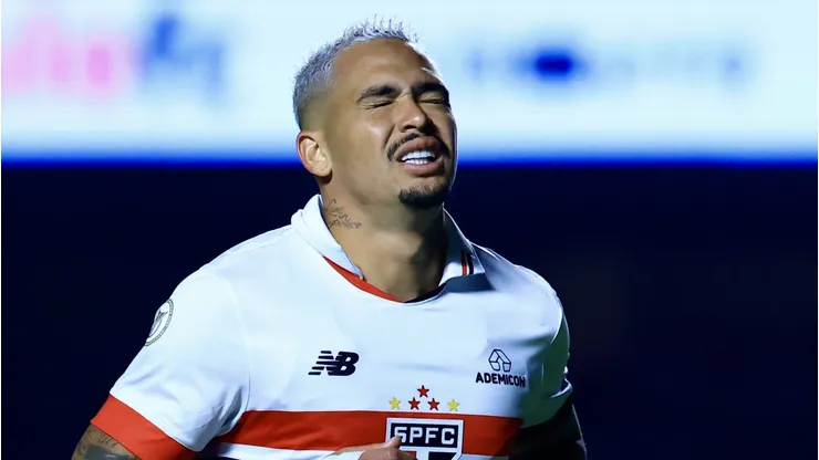 Luciano em partida do Campeonato Brasileiro entre São Paulo x Cuiabá