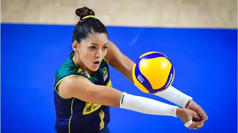 Nyeme, um dos destaques do Brasil na VNL. Foto: FIVB