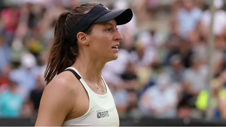 Luisa Stefani: jogando torneio WTA de duplas (Foto: Inaki Esnaola/Getty Images)