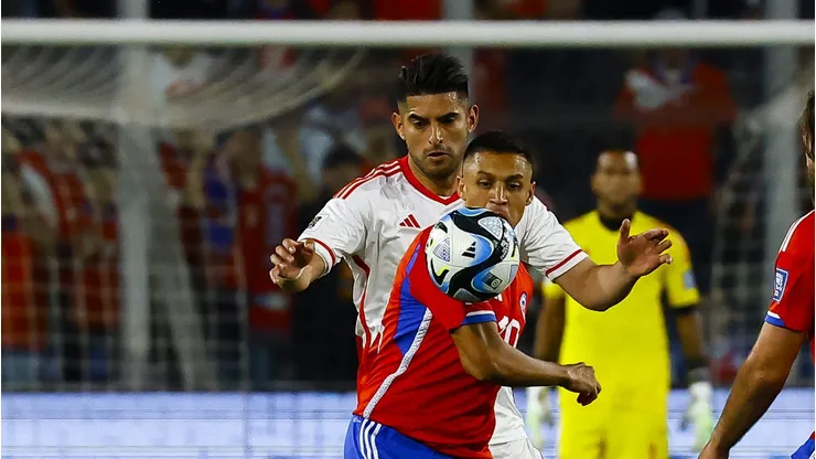 Alexis Sánchez, do Chile, em partida diante do Peru. (Photo by Marcelo Hernandez/Getty Images)