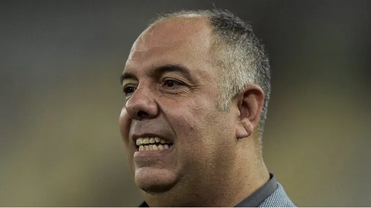 Marcos Braz durante partida contra o Fluminense. Dirigente fala do atacante do Verdão.
