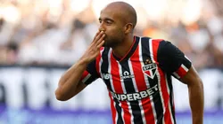 Lucas Moura contra o Corinthians. Foto: Rubens Chiri/ São Paulo/ Flickr