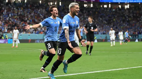 Arrascaeta e Pellistri no Uruguai na Copa do Mundo