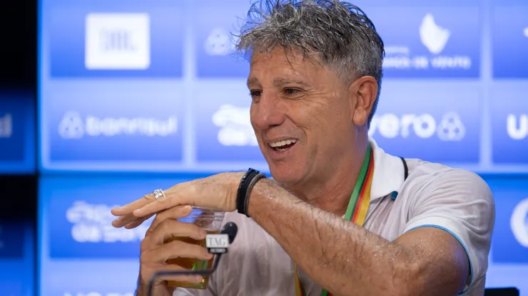 Renato Portaluppi tecnico do Gremio durante coletiva de imprensa apos partida contra o Juventude no estadio Arena do Gremio pelo campeonato Gaucho 2024. Foto: Liamara Polli/AGIF