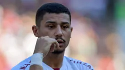 Andre jogador do Fluminense durante partida contra o Flamengo no estadio Maracana pelo campeonato Carioca 2024. Foto: Thiago Ribeiro/AGIF