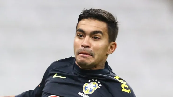Dudu, atacante do Palmeiras, treinado pela Seleção Brasileira