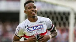 Volante em ação pelo Tricolor Paulista, em 2017
