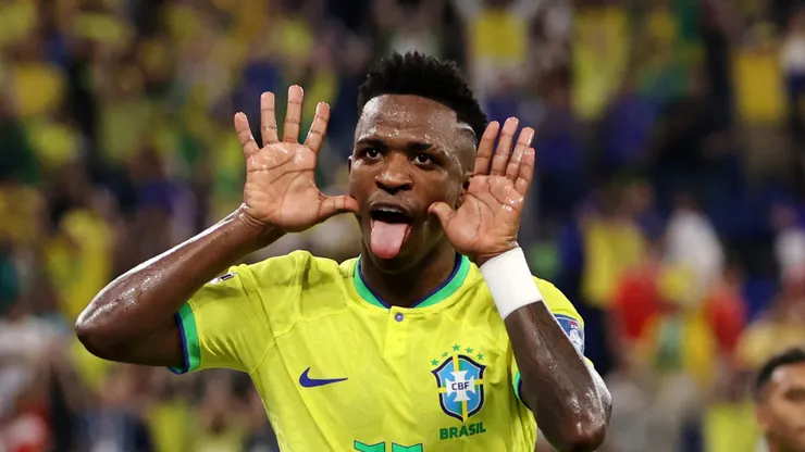 Vinicius Junior em partida da Copa do Mundo 2022 (Foto: Clive Brunskill/Getty Images)