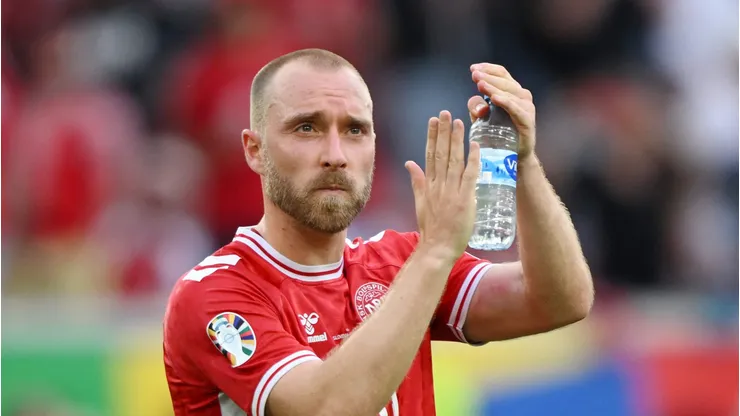 Eriksen em partida da Euro 2024 (Foto: Clive Mason/Getty Images)