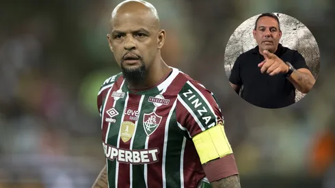 Cacau Cotta, diretor do Flamengo, fez duras críticas para Felipe Melo, do Fluminense - Foto: Jorge Rodrigues/AGIF e Reprodução