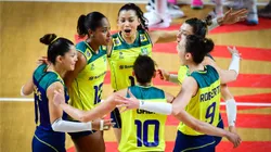 Brasil brilhou na vitória contra a Turquia pela VNL. Foto: FIVB
