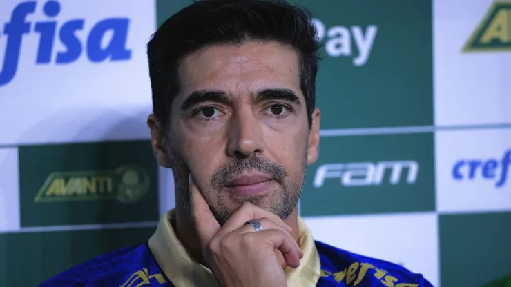 Abel Ferreira durante partida entre Palmeiras e Novorizontino, no Allianz Parque, pelo Campeonato Paulista, no dia 28/03/2024.