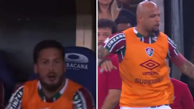 Foto: reprodução/SportV - Guga e Felipe Melo causaram confusão