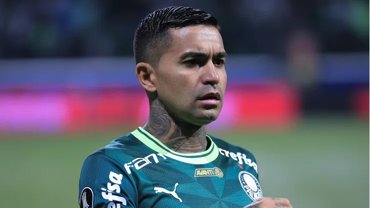 Dudu jogando pelo Palmeiras na Libertadores de 2023. Foto: Ettore Chiereguini/AGIF