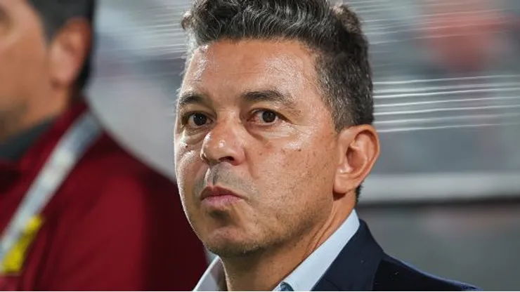Marcelo Gallardo em partida entre Al-Ettifaq e Al-Ittihad, no Al Ettifaq Stadium, pelo Campeonato Saudita, no dia 24/11/2023. Foto: Yasser Bakhsh/Getty Images