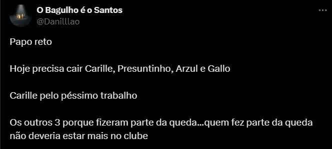 Torcedor do Santos. Foto: Reprodução/ Twitter