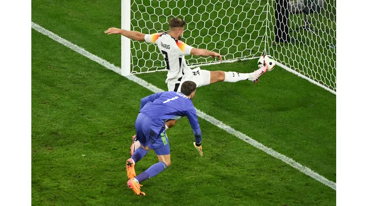Niclas Fuellkrug da Alemanha na Euro 2024. (Foto de Clive Mason/Getty Images)