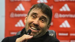 Eduardo Coudet tentará vencer no Barradão neste domingo.