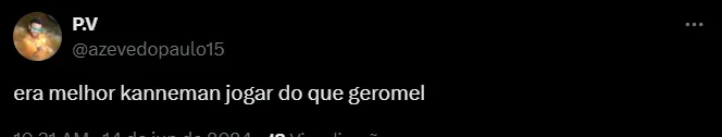 Torcedor do Grêmio. Foto: Reprodução/ Twitter