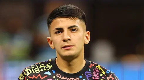ATLANTA, GEORGIA - SEPTEMBER 16: Thiago Almada #10 of Atlanta United warms-up prior to a match against Inter Miami CF at Mercedes-Benz Stadium on September 16, 2023 in Atlanta, Georgia.