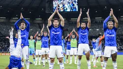 Cruzeiro após a vitória sobre o Cuiabá. Foto: Gustavo Aleixo/ Cruzeiro/ Flickr