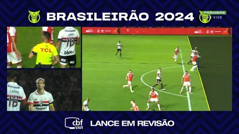 Gol de Calleri em impedimento no São Pauo – FOto: Reprodução/Premiere