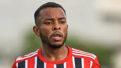 SP - Santo Andre - 05/02/2023 - PAULISTA 2023, SANTO ANDRE X SAO PAULO - Welington jogador do Sao Paulo durante partida contra o Santo Andre no estadio Bruno Jose Daniel pelo campeonato Paulista 2023.