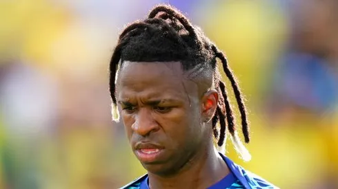 Vinícius Júnior pela Seleção Brasileira. Foto: Rich Storry/Getty Images